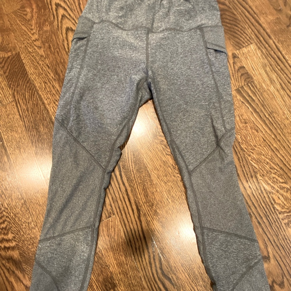 Reebox heather grey leggings with side detail